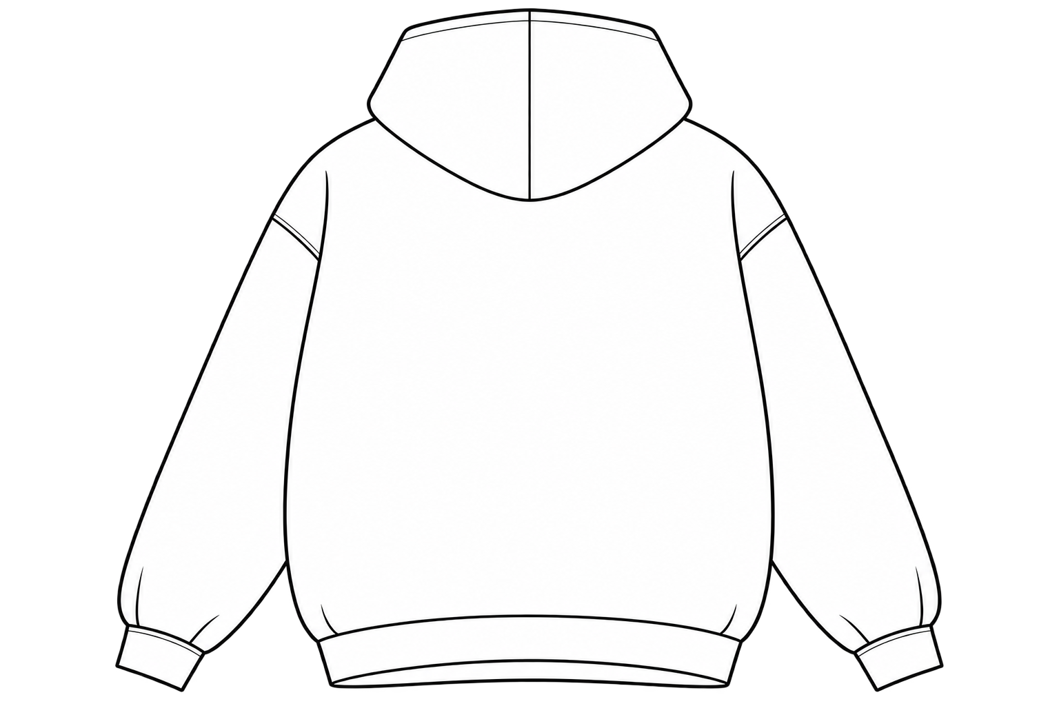 Hoodie back mockup
