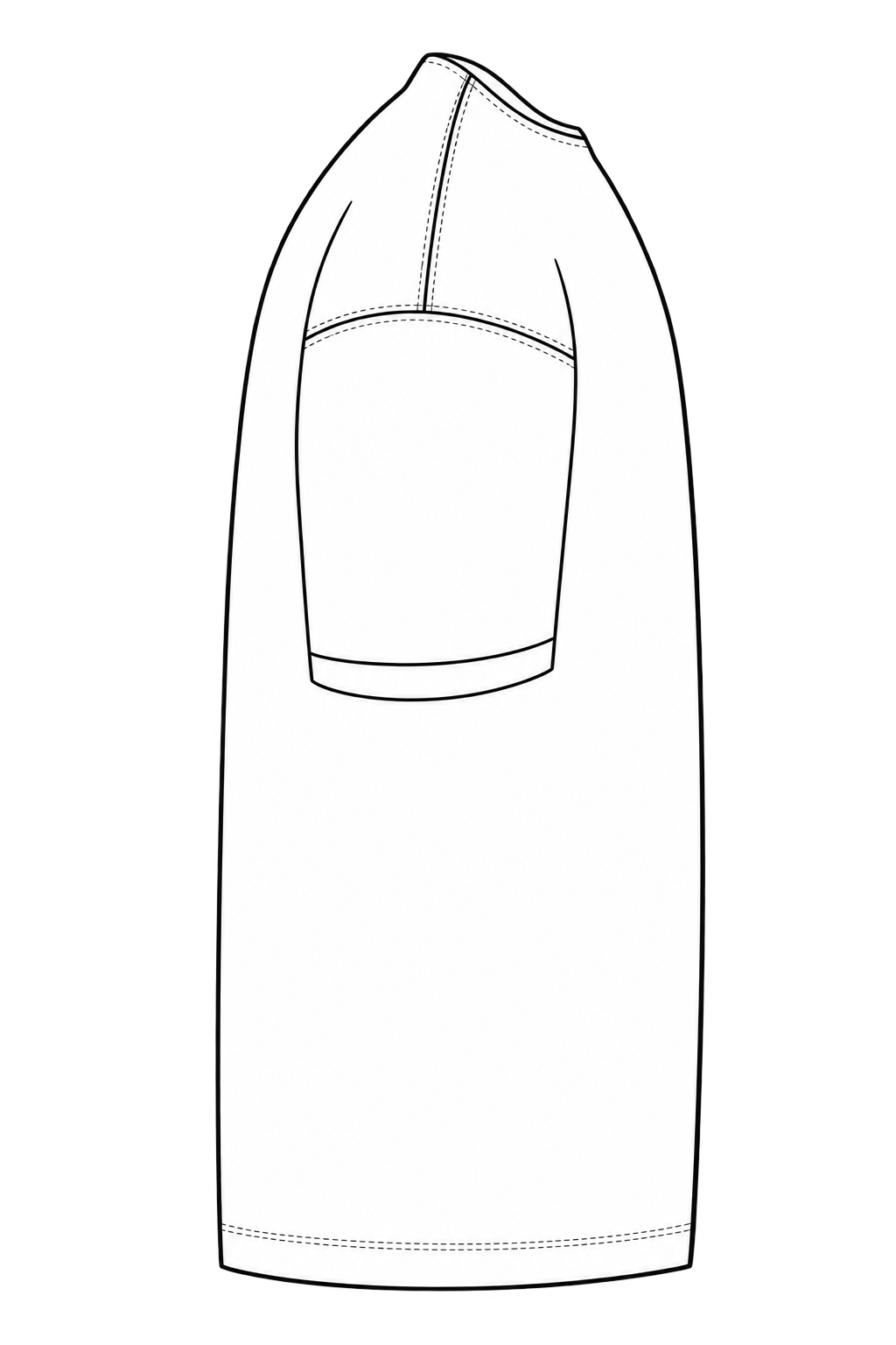 Tshirt left sleeve mockup